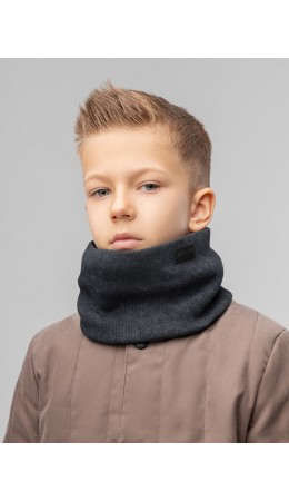 Шарф (Снуд) 12-131M; графит (черный)