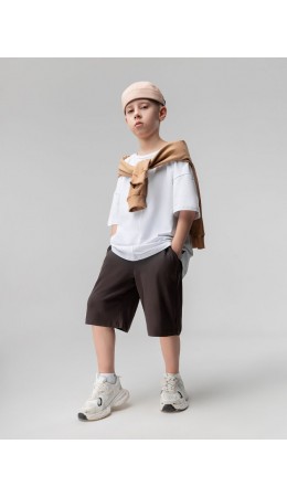 Шорты 8-77МU; коричневый