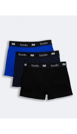 Комплект трусов (3 шт.) 50-21MU; черный/василек/темно-синий
