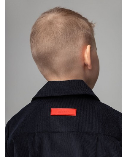 Костюм вельветовый 11-576MU; темно-синий