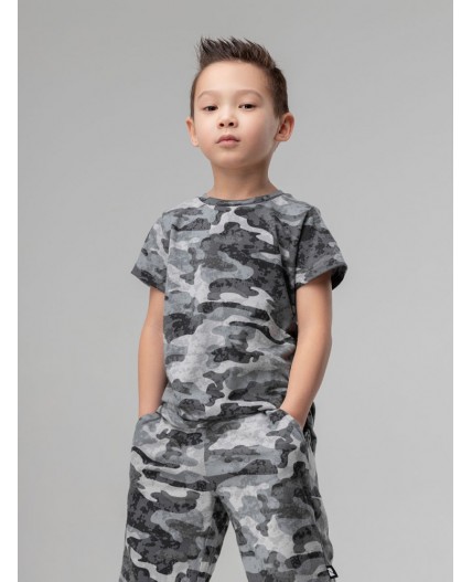 Футболка 4-331MU; серый камуфляж