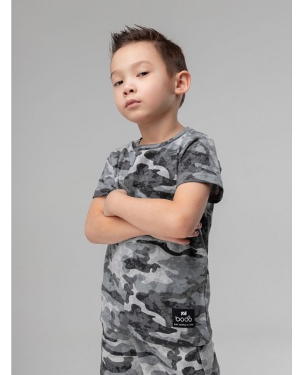 Футболка 4-331MU; серый камуфляж