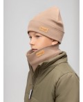 Комплект (шапка, снуд) 13-201MU; бежевый