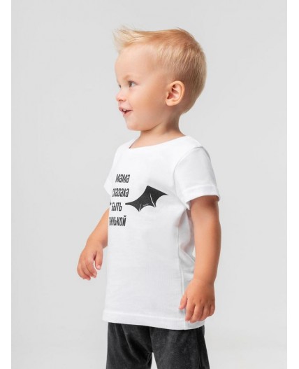 Футболка 54-22MU; белый (черный)