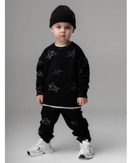 Костюм 21-127MU; черный (серый)