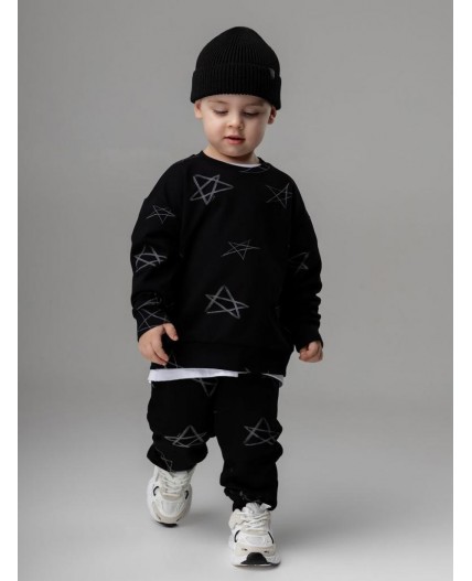 Костюм 21-127MU; черный (серый)