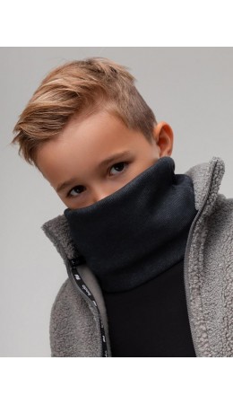 Шарф (Снуд) 12-134M; графит (черный)