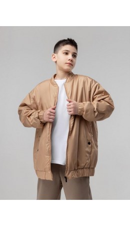 Бомбер 49-11МU; бежевый