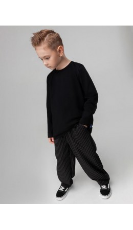 Лонгслив 7-306MU; черный