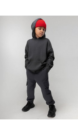 Брюки 6-370МU; серый