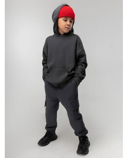 Брюки 6-370МU; серый