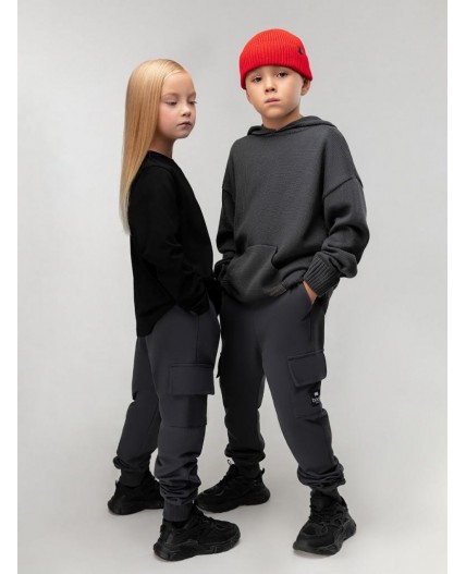 Брюки 6-370МU; серый