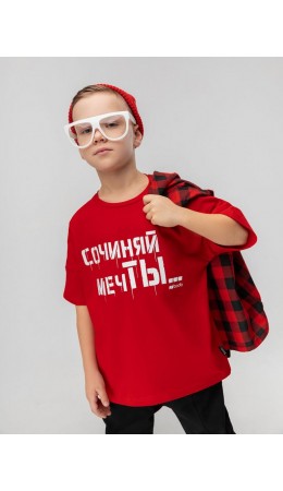 Футболка 4-387MU; красный