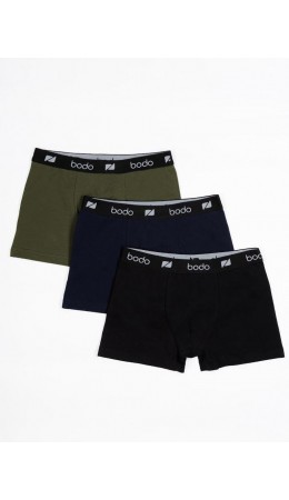 Комплект трусов (3 шт.) 51-4MU; черный/темно-синий/оливковый