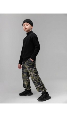 Брюки с карманами 6-641MU; камуфляж