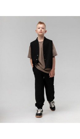 Брюки пике 37-77MU; черный