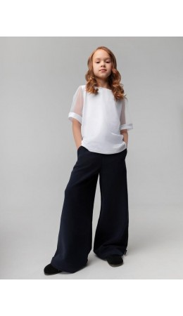 Брюки пике 37-75MU; темно-синий