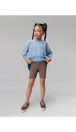 Велосипедки в рубчик 15-154MU; какао