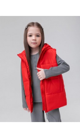 Жилет с капюшоном 14-90MU; красный