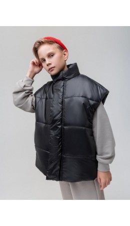 Жилет утеплённый с утяжкой 41-24MU; черный