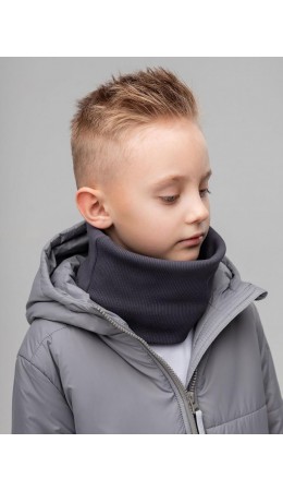 Шарф (Снуд) 12-134M; графит (черный)