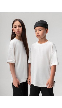 Футболка с заворотами 36-144MU; экрю