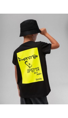 Футболка 'Детство' 4-430MU; черный