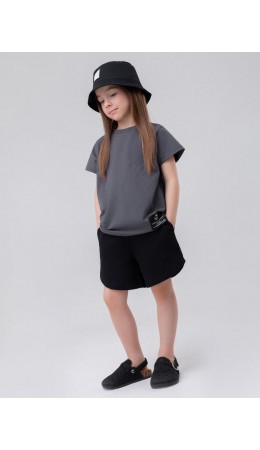 Шорты с фигурным краем 8-98MU; черный