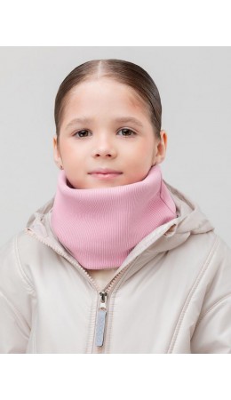 Шарф (Снуд) в рубчик 12-134M; светло-розовый