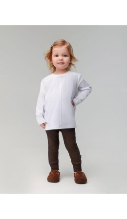 Леггинсы в рубчик 29-5МU; темно-коричневый