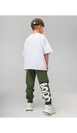 Брюки с принтом BODO 6-445MU; хаки