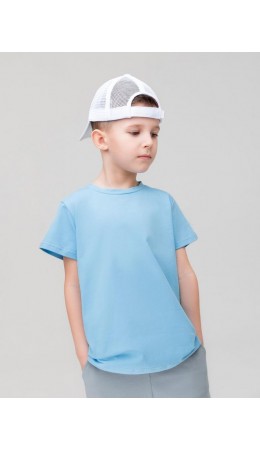 Футболка базовая 4-305MU; голубой