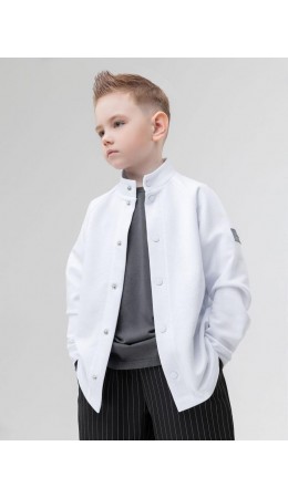 Рубашка ПИКЕ со стойкой 24-22MU; белый