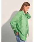 Рубашка женская Зеленый/Белый