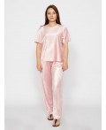 Комплект женский (футболка, брюки) Розовый