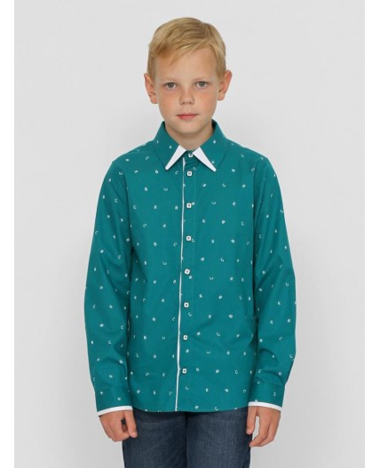 Рубашка для мальчика Зеленый