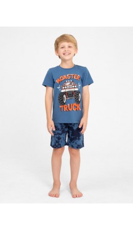 Комплект для мальчика (футболка, шорты) Синий