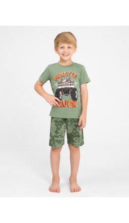 Комплект для мальчика (футболка, шорты) Хаки