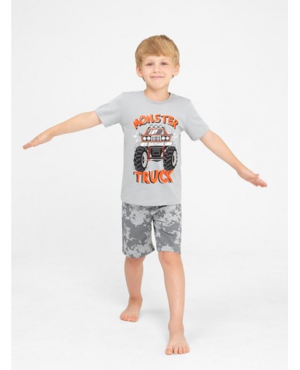 Комплект для мальчика (футболка, шорты) Серый