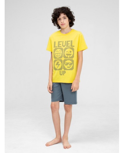 Комплект для мальчика (футболка, шорты) Желтый
