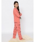 Пижама для девочки (джемпер, брюки) Коралловый