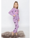 Пижама для девочки (джемпер, брюки) Лаванда