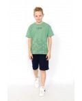 Комплект для мальчика (футболка, шорты) Зеленый