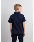 Рубашка для мальчика Т.синий
