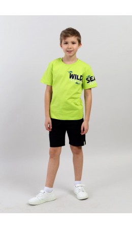 Комплект для мальчика (футболка, шорты) Лайм