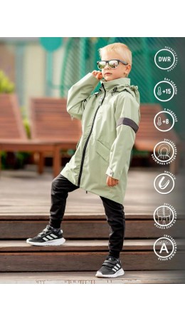 550-23в Куртка-парка для мальчика 'Дрим' шалфей