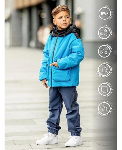 540-23в Куртка для мальчика Андреас небесно голубой