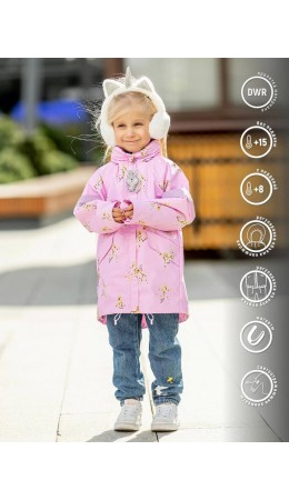 527-23в Куртка-парка для девочки 'Дрим' читос розовый