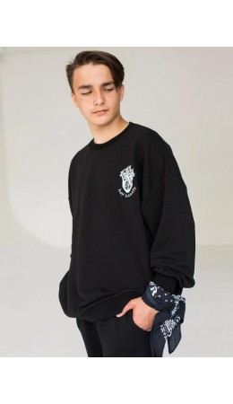 016_БПО Свитшот (пуловер) черный