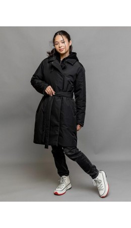 646-24в Пальто для девочки 'Руби' черный